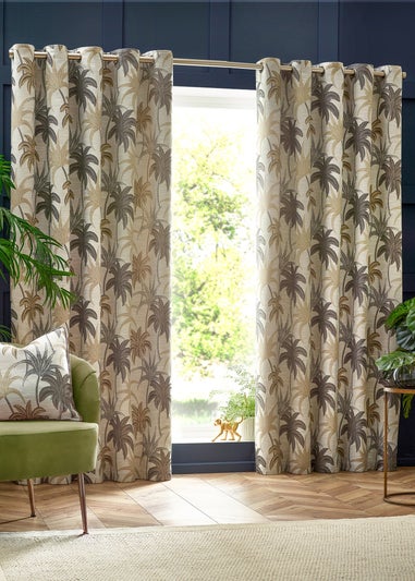 Wylder Tropics Galapagos Jacquard Eyelet Curtains