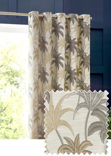 Wylder Tropics Galapagos Jacquard Eyelet Curtains
