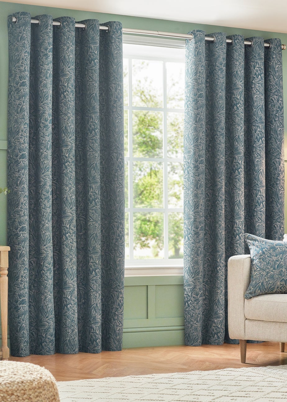 Wylder Nature Grantley Jacquard Eyelet Curtains