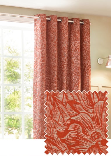 Wylder Nature Grantley Jacquard Eyelet Curtains