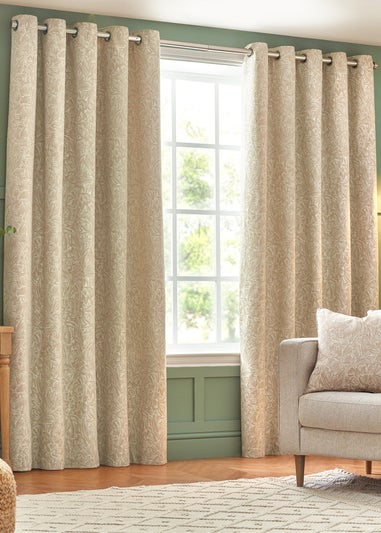 Wylder Nature Grantley Jacquard Eyelet Curtains