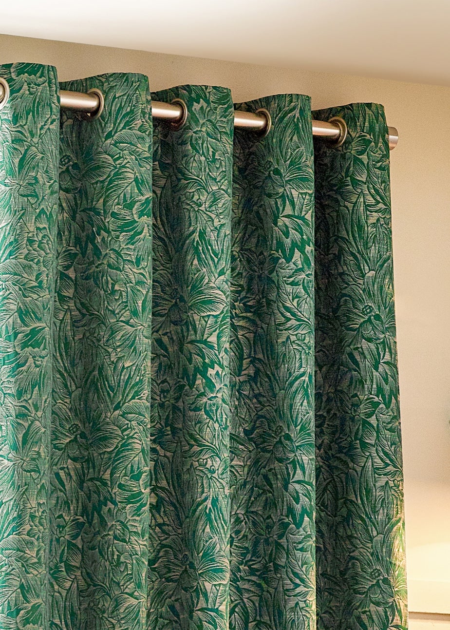 Wylder Nature Grantley Jacquard Eyelet Curtains