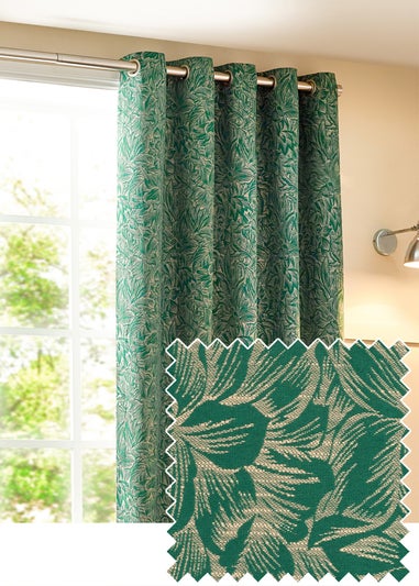 Wylder Nature Grantley Jacquard Eyelet Curtains