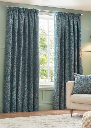 Wylder Nature Grantley Jacquard Pencil Pleat Curtains