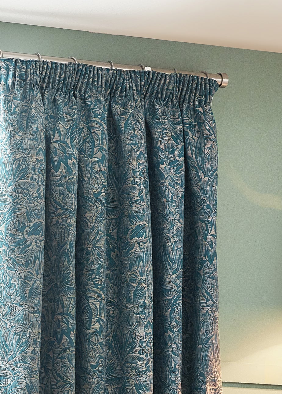 Wylder Nature Grantley Jacquard Pencil Pleat Curtains