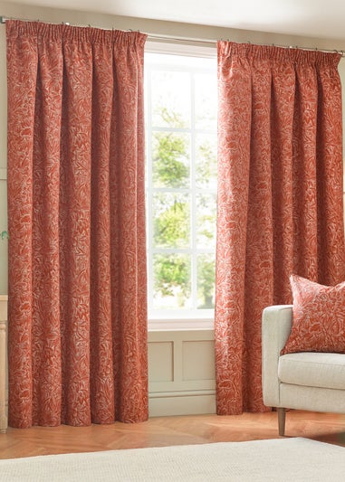 Wylder Nature Grantley Jacquard Pencil Pleat Curtains