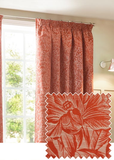 Wylder Nature Grantley Jacquard Pencil Pleat Curtains