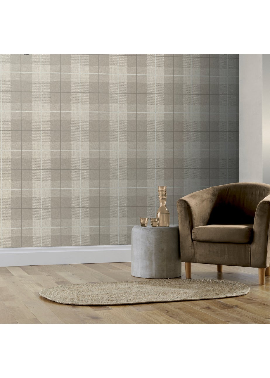 Arthouse Country Tartan Taupe