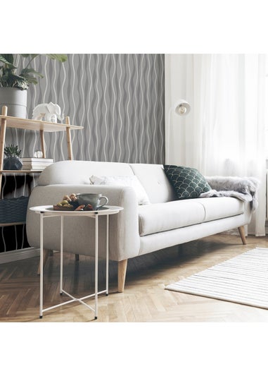 Arthouse Metallic Wave Grey