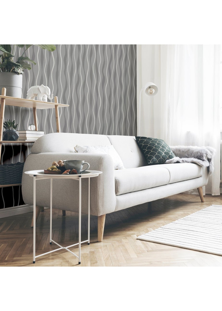 Arthouse Metallic Wave Grey