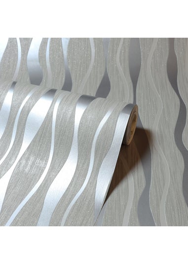 Arthouse Metallic Wave Grey