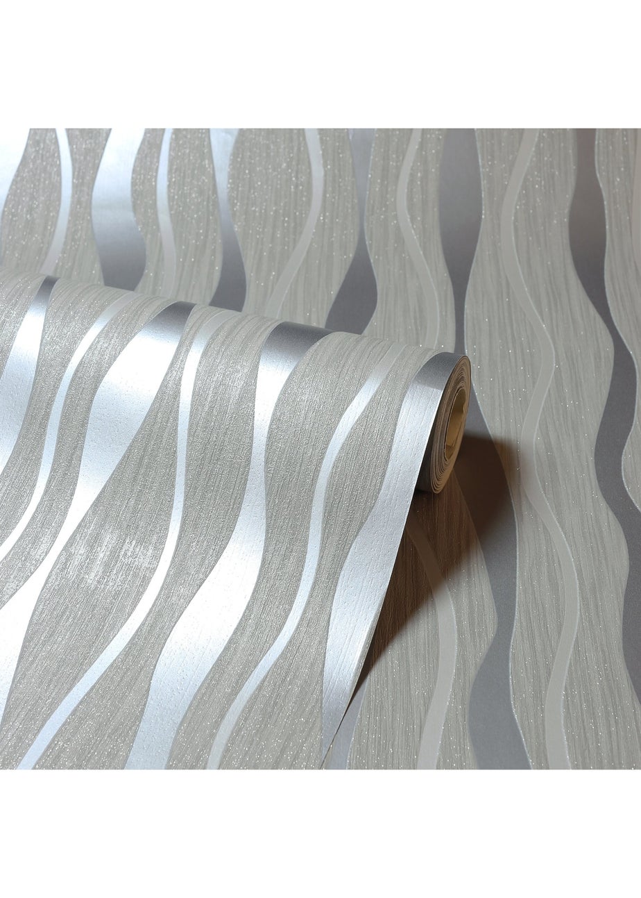 Arthouse Metallic Wave Grey