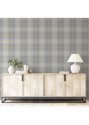 Arthouse Heritage Tartan Ochre/Grey