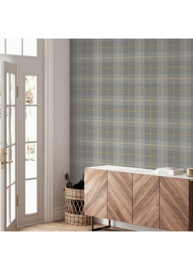 Arthouse Heritage Tartan Ochre/Grey