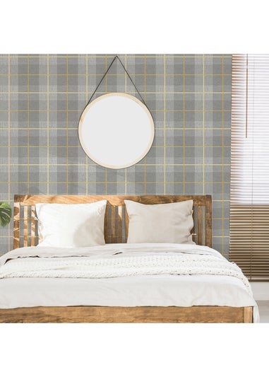 Arthouse Heritage Tartan Ochre/Grey