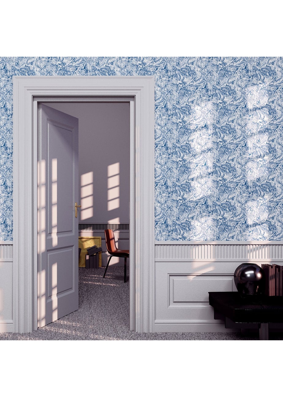 Arthouse Liquid Marble Navy