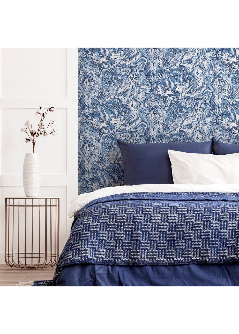 Arthouse Liquid Marble Navy