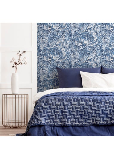 Arthouse Liquid Marble Navy