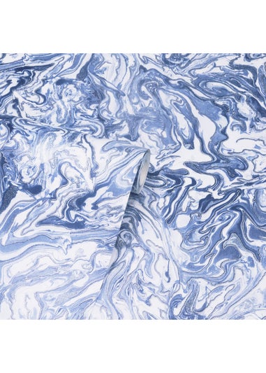 Arthouse Liquid Marble Navy