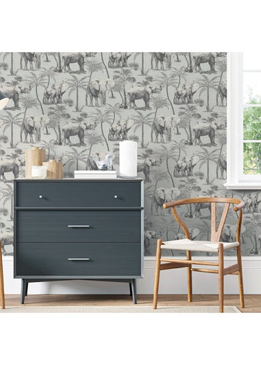 Arthouse Safari Elephant Charcoal