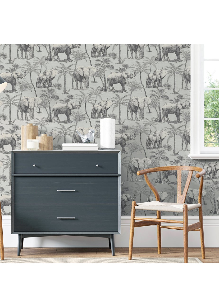 Arthouse Safari Elephant Charcoal