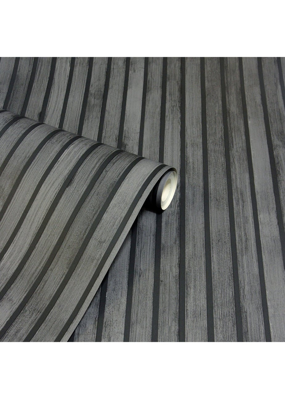 Arthouse Wood Slats Charcoal Grey