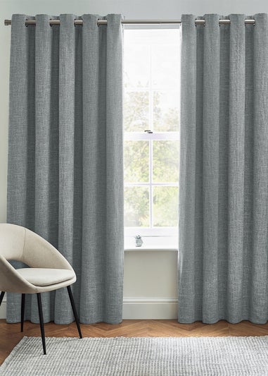 furn. Eliana Textured Slub Eyelet Curtains