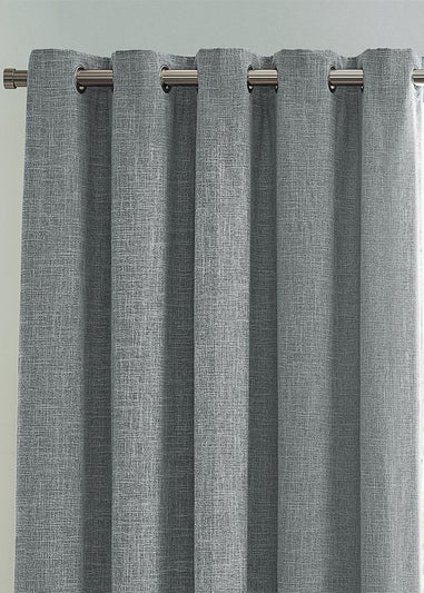 furn. Eliana Textured Slub Eyelet Curtains
