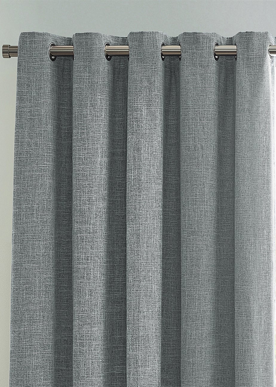 furn. Eliana Textured Slub Eyelet Curtains
