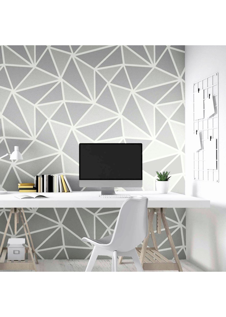 Arthouse Sequin Fragments Silver & Grey