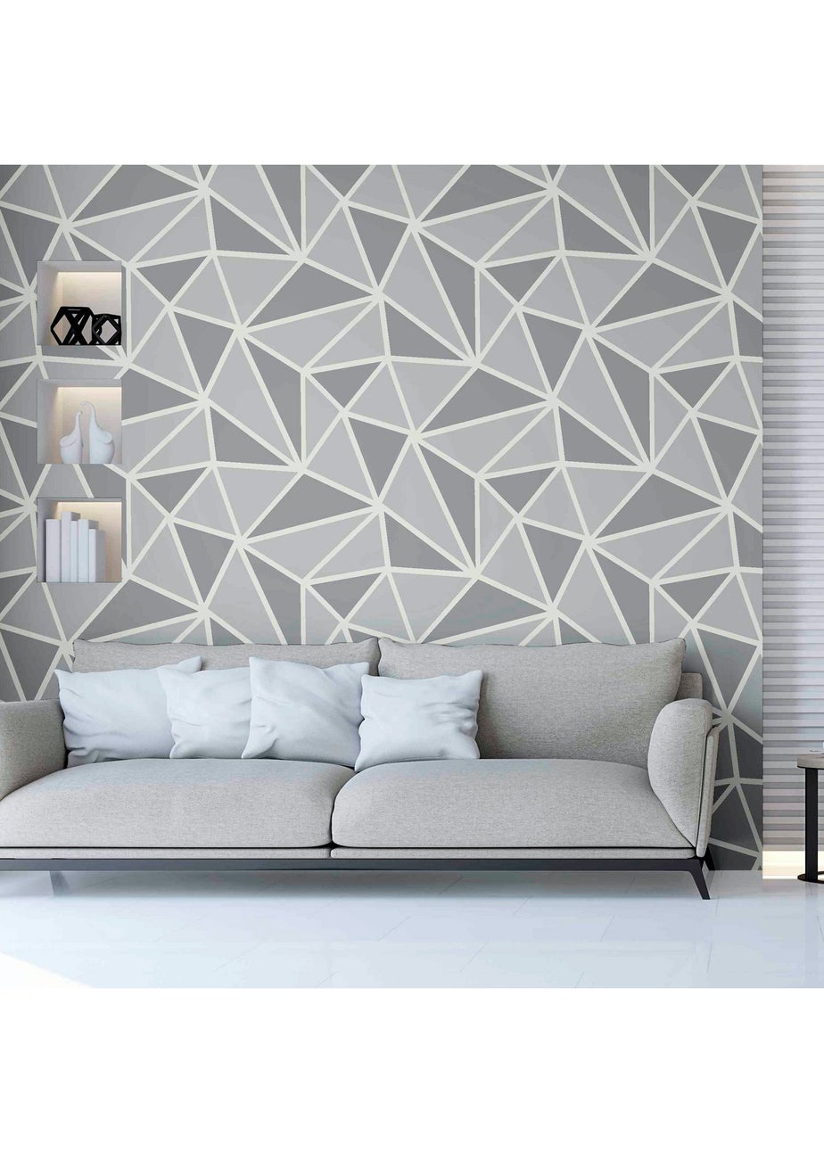 Arthouse Sequin Fragments Silver & Grey