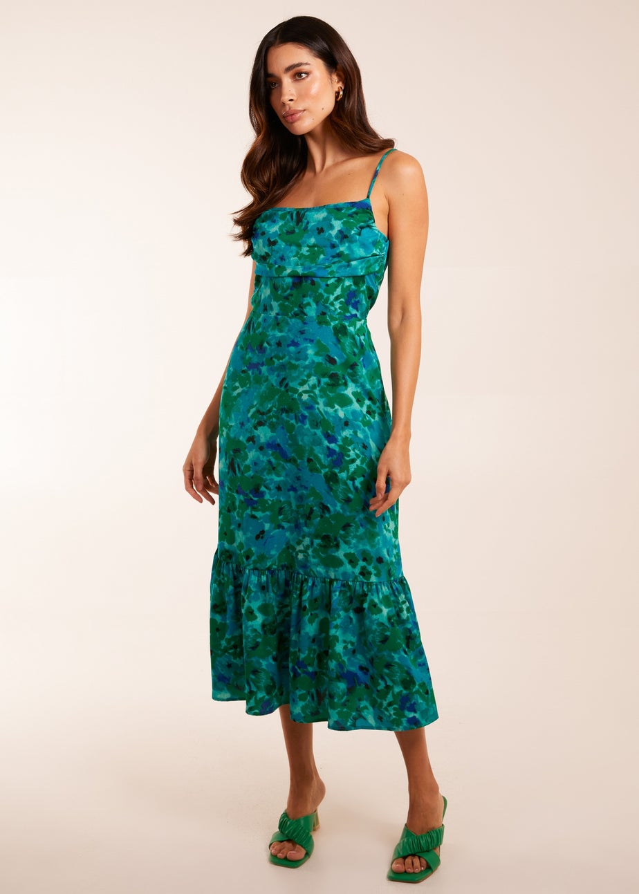 Blue Vanilla Blue Ruched Bust Midi Dress