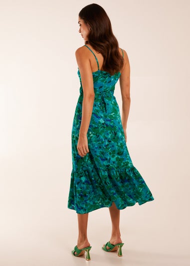 Blue Vanilla Blue Ruched Bust Midi Dress