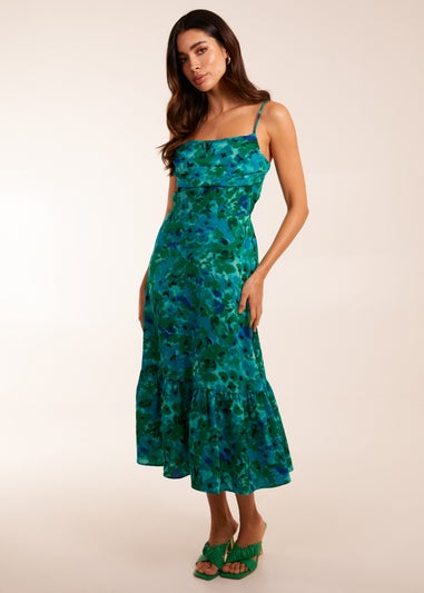 Blue Vanilla Blue Ruched Bust Midi Dress