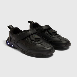 Boys Black Gamer School Shoes (Younger 8- Older 3)