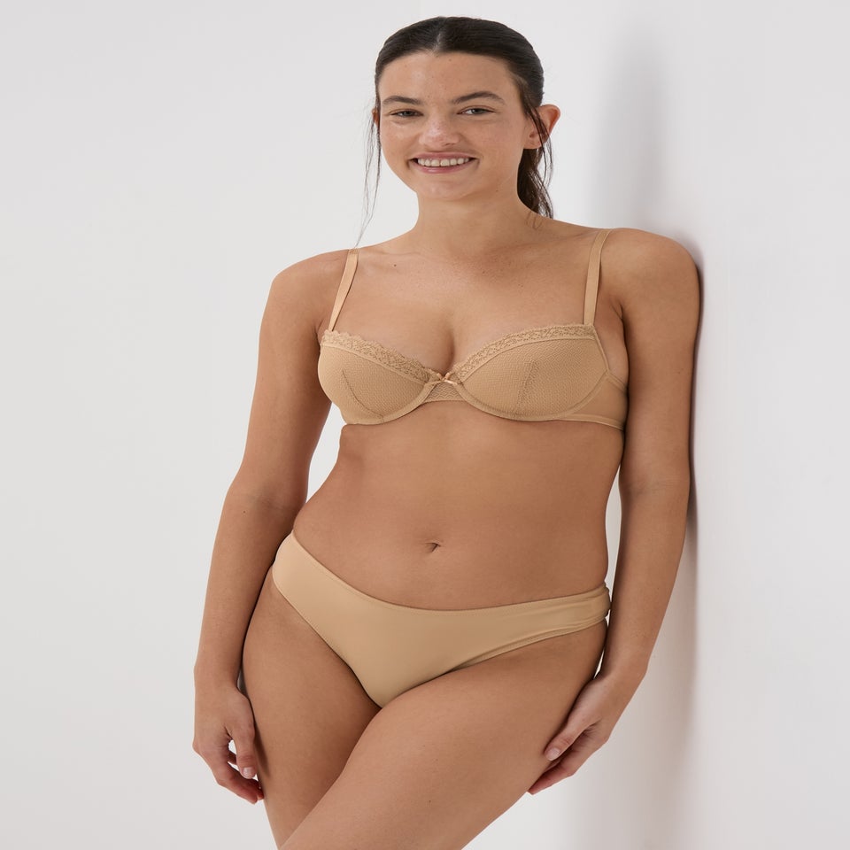 2 Pack Nude & Black T-Shirt Bras