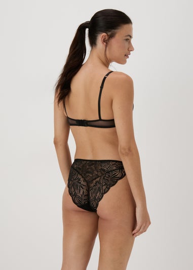 3 Pack Black High Leg Knickers