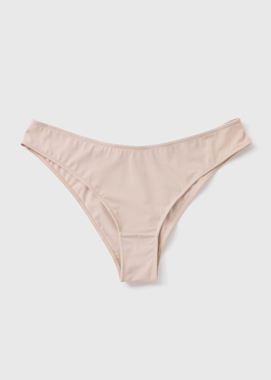 Light Nude Microfibre Brazilian Knickers