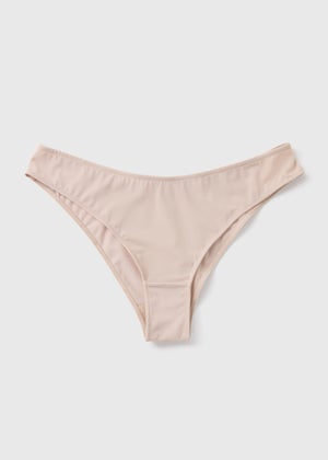 Light Nude Microfibre Brazilian Knickers