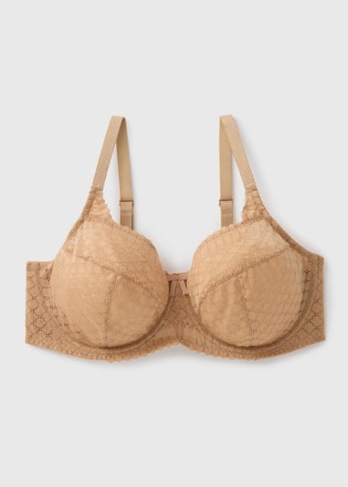 DD+ Nude Stretch Lace Bra