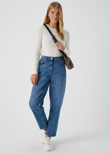 Cream Baby Cable Jumper