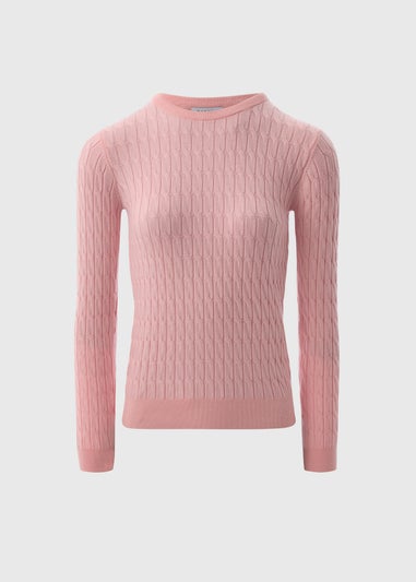 Pink Baby Cable Jumper