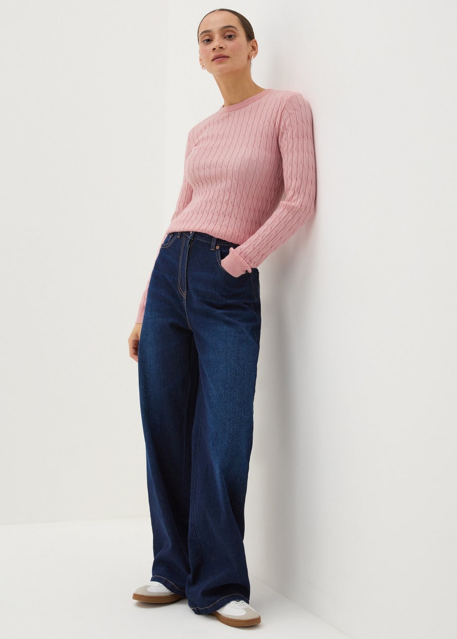 Pink Baby Cable Jumper