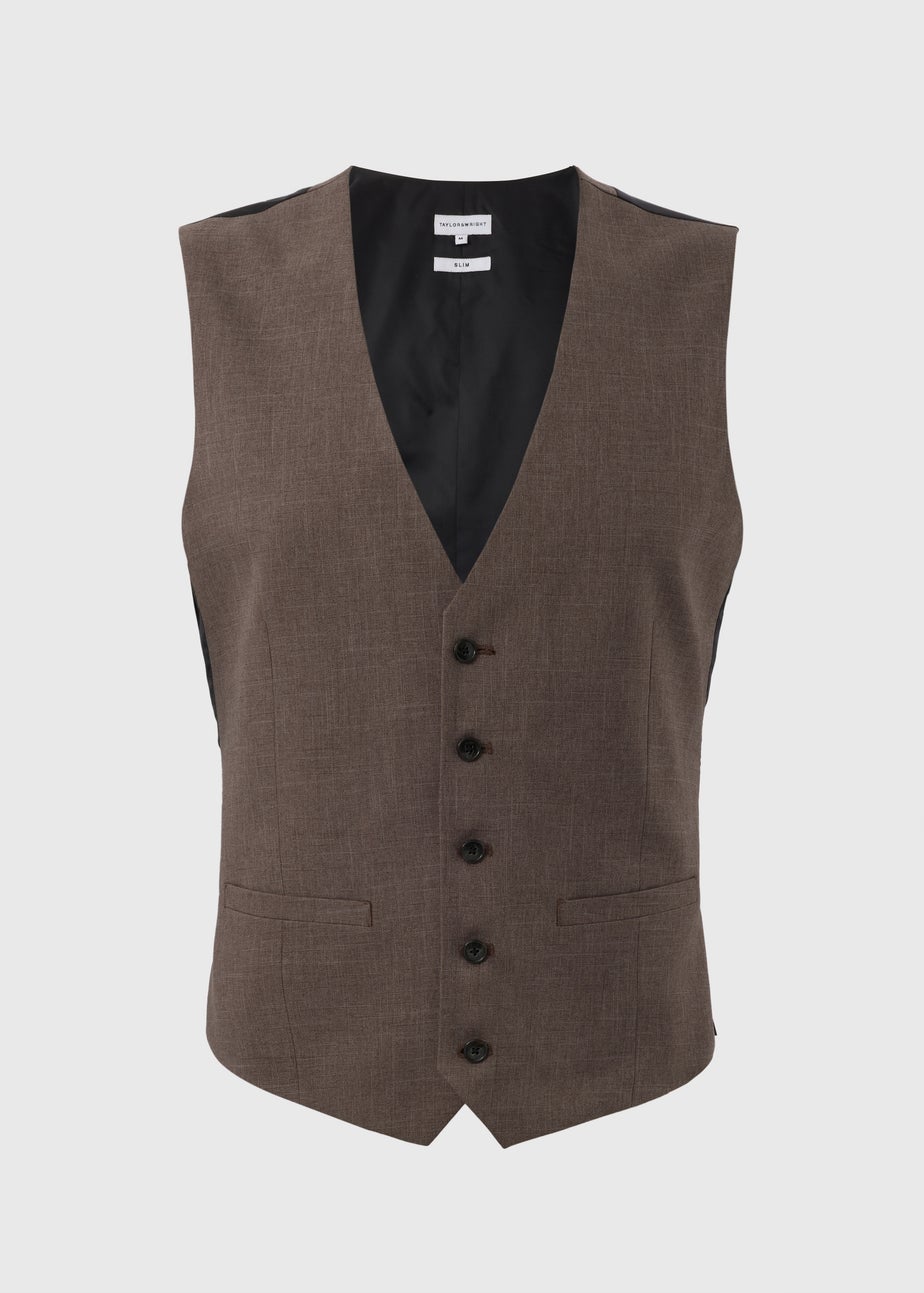 Taylor & Wright Wentworth Brown Waistcoat