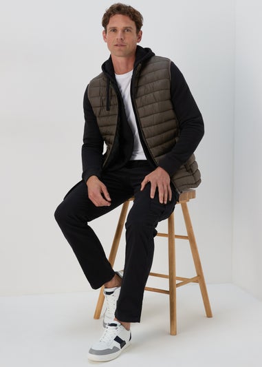 Khaki Puffer Gilet