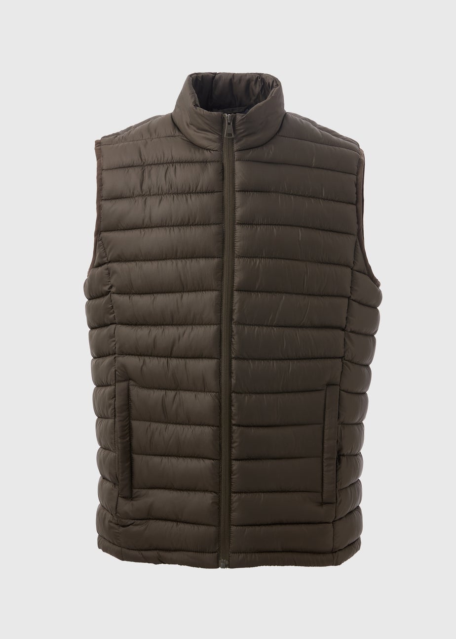 Khaki Puffer Gilet