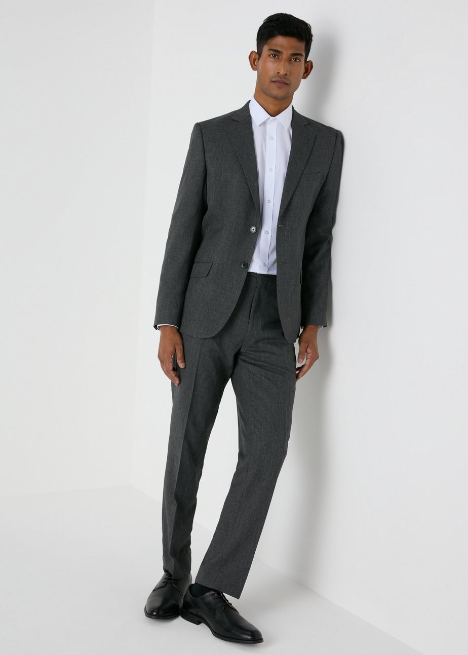 Taylor & Wright Hardwick Charcoal Slim Fit Trousers