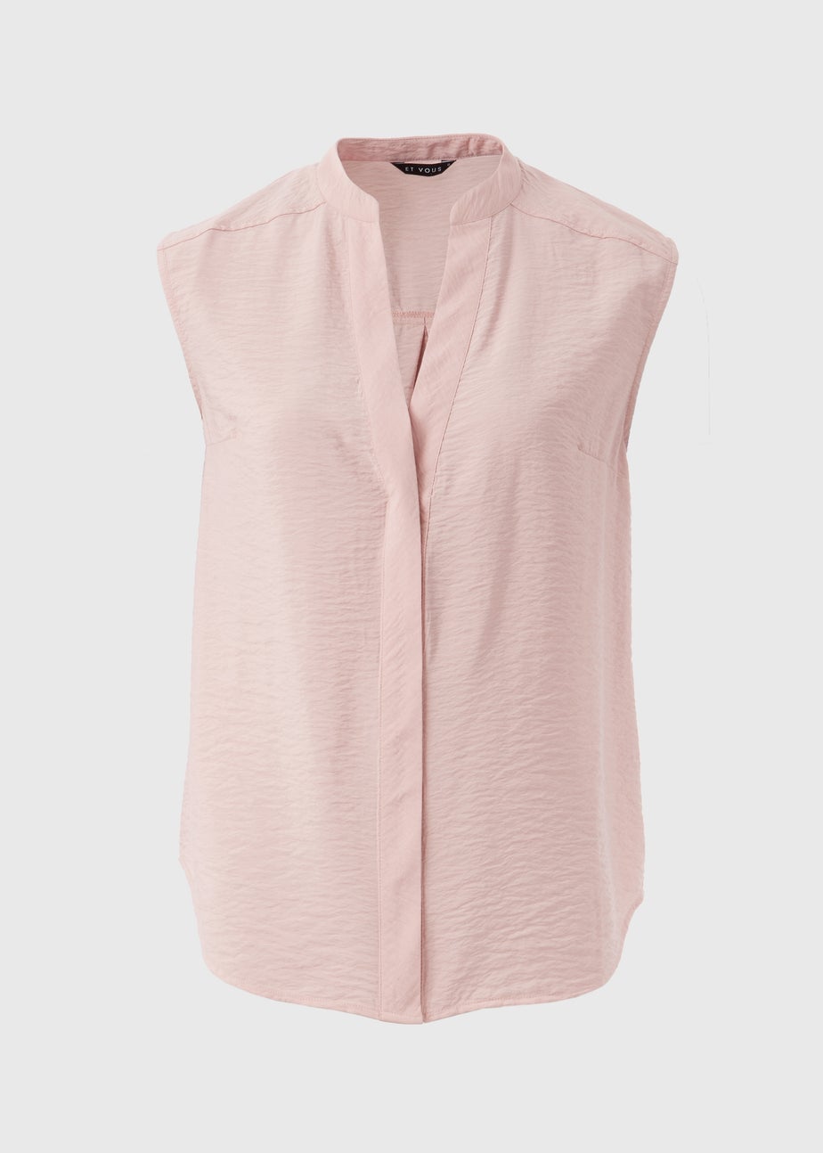 Et Vous Pink Airflow Sleeveless Shirt