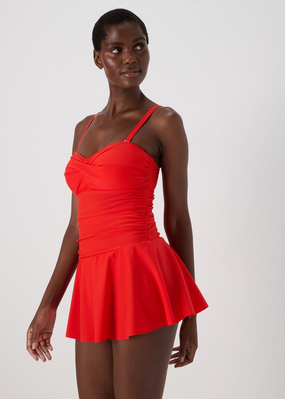 One Piece Swimsuit Tummy Slimming Swim Dress Red Swim Dress Matalan One Piece Swimsuit Tummy Slimming Swim Dress Red Swim Dress Matalan