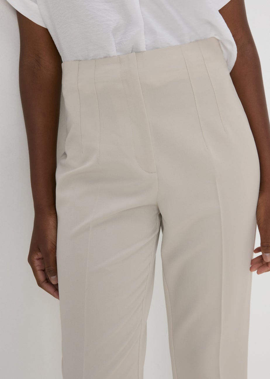 Et Vous Beige Tapered Trousers